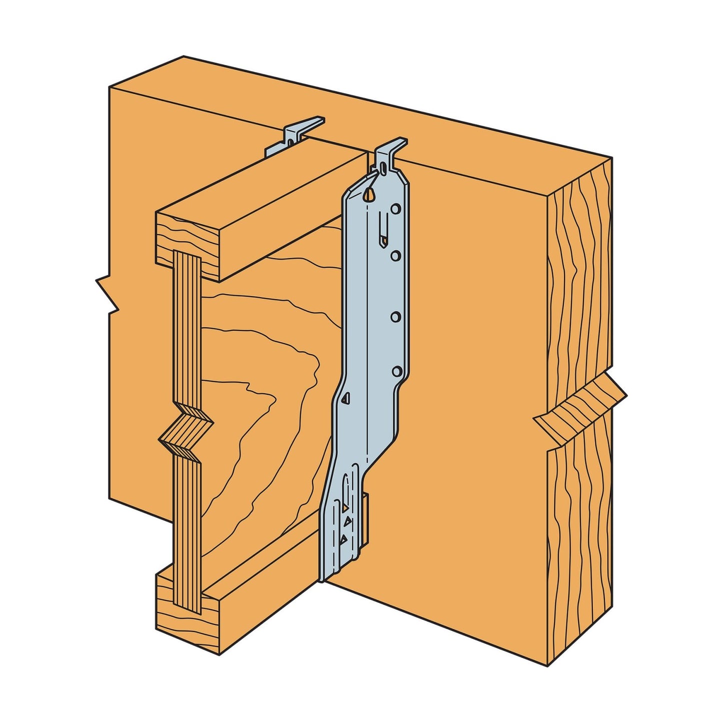 Simpson IUS2.06/16 Face Mount I-Joist Hanger - G90 Galvanized installation