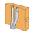 Simpson IUS2.06/16 Face Mount I-Joist Hanger - G90 Galvanized installation