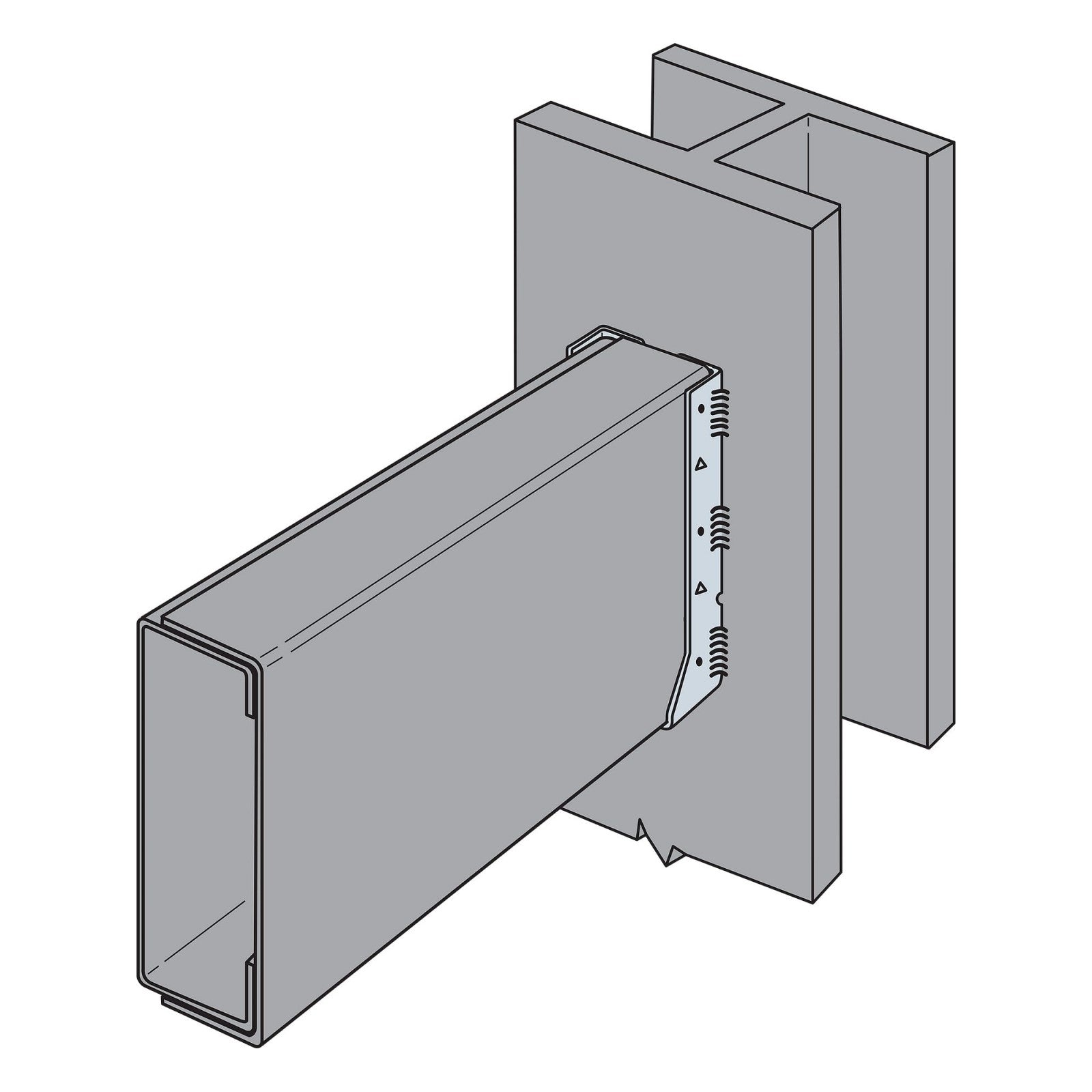 Simpson Strong Tie HUCQ412-SDS 4 x 12 Heavy Duty Beam Hangers foe