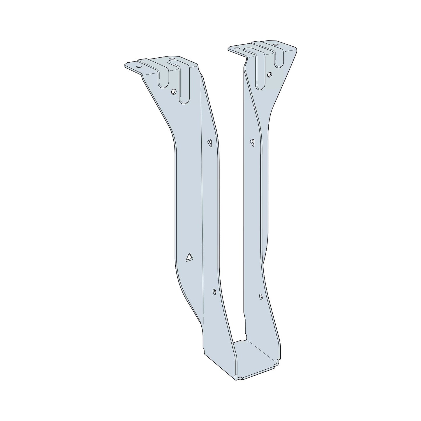 Simpson JB210A 2x10 Top Flange Joist Hanger illustration
