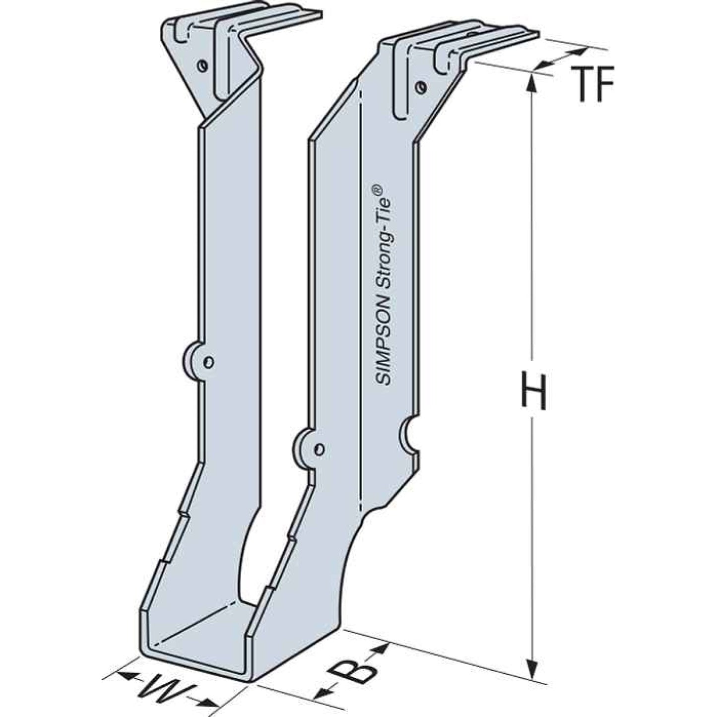 Simpson LB26 2x6 Top Flange Joist Hanger - G90 Galvanized