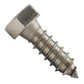 1/2"-6 x 1-1/2" Conquest Hex Head Lag Bolt for Wood - 316 Stainless Steel