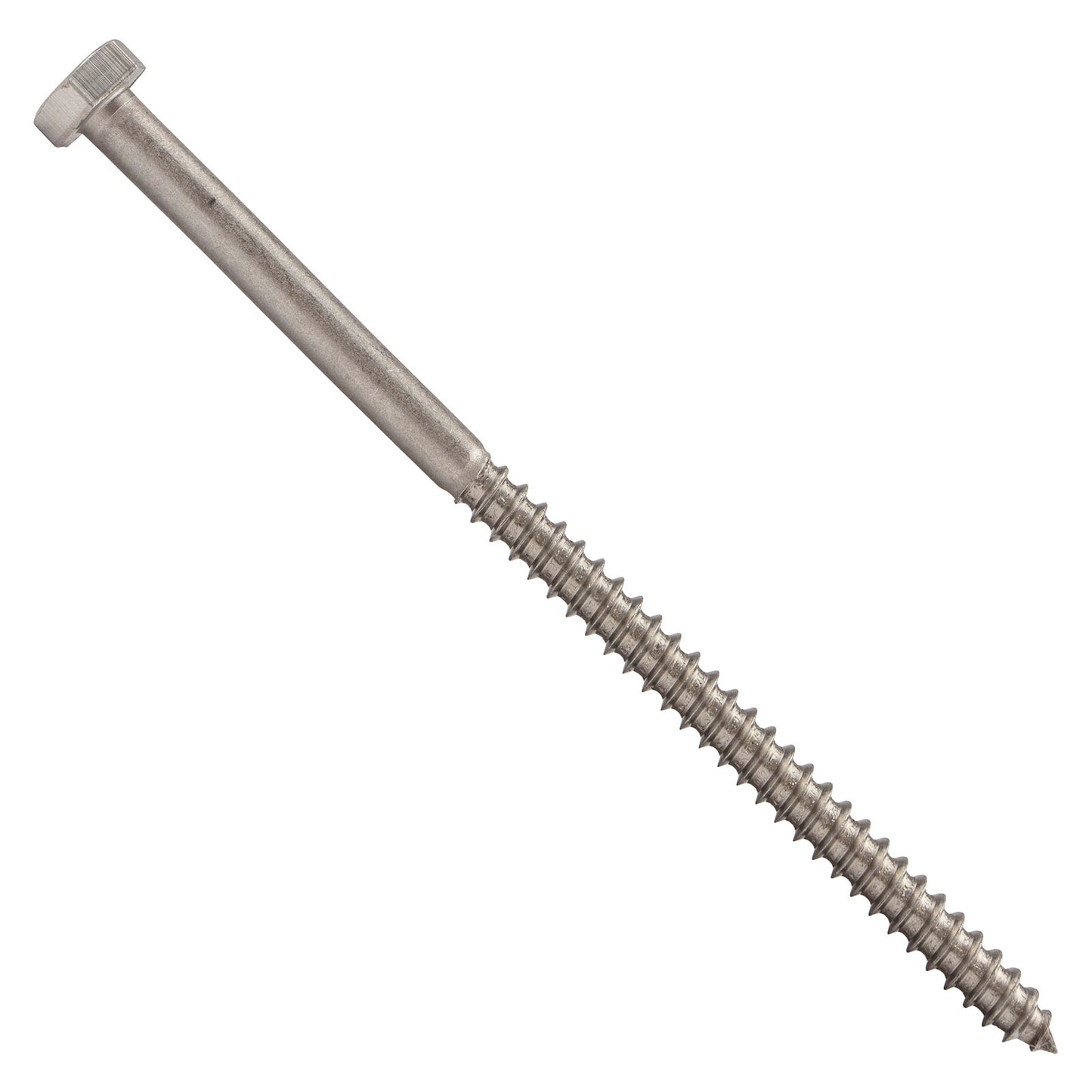 1/4"-10 x 5" Conquest Hex Head Lag Bolt for Wood - 316 Stainless Steel