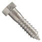 3/4"-4-1/2 x 3" Conquest Hex Head Lag Bolt for Wood - 316 Stainless Steel