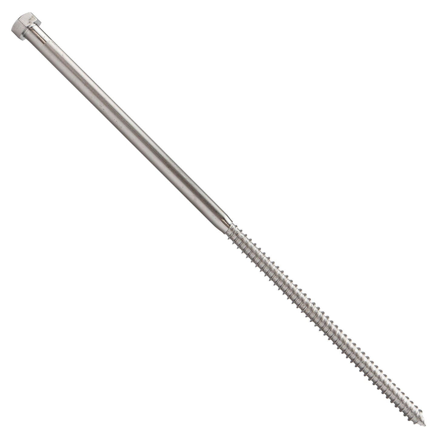 3/8"-7 x 12" Conquest Hex Head Lag Bolt for Wood - 316 Stainless Steel