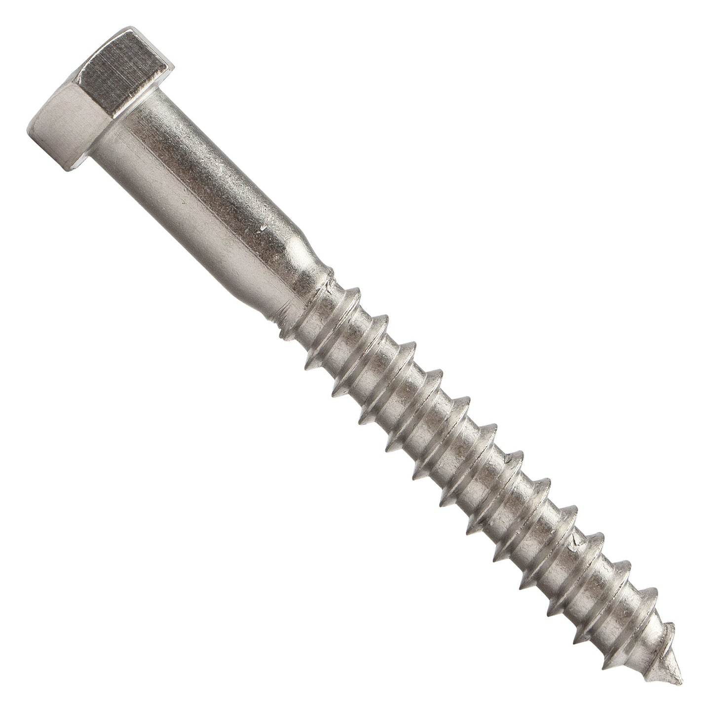 3/8"-7 x 3" Conquest Hex Head Lag Bolt for Wood - 316 Stainless Steel