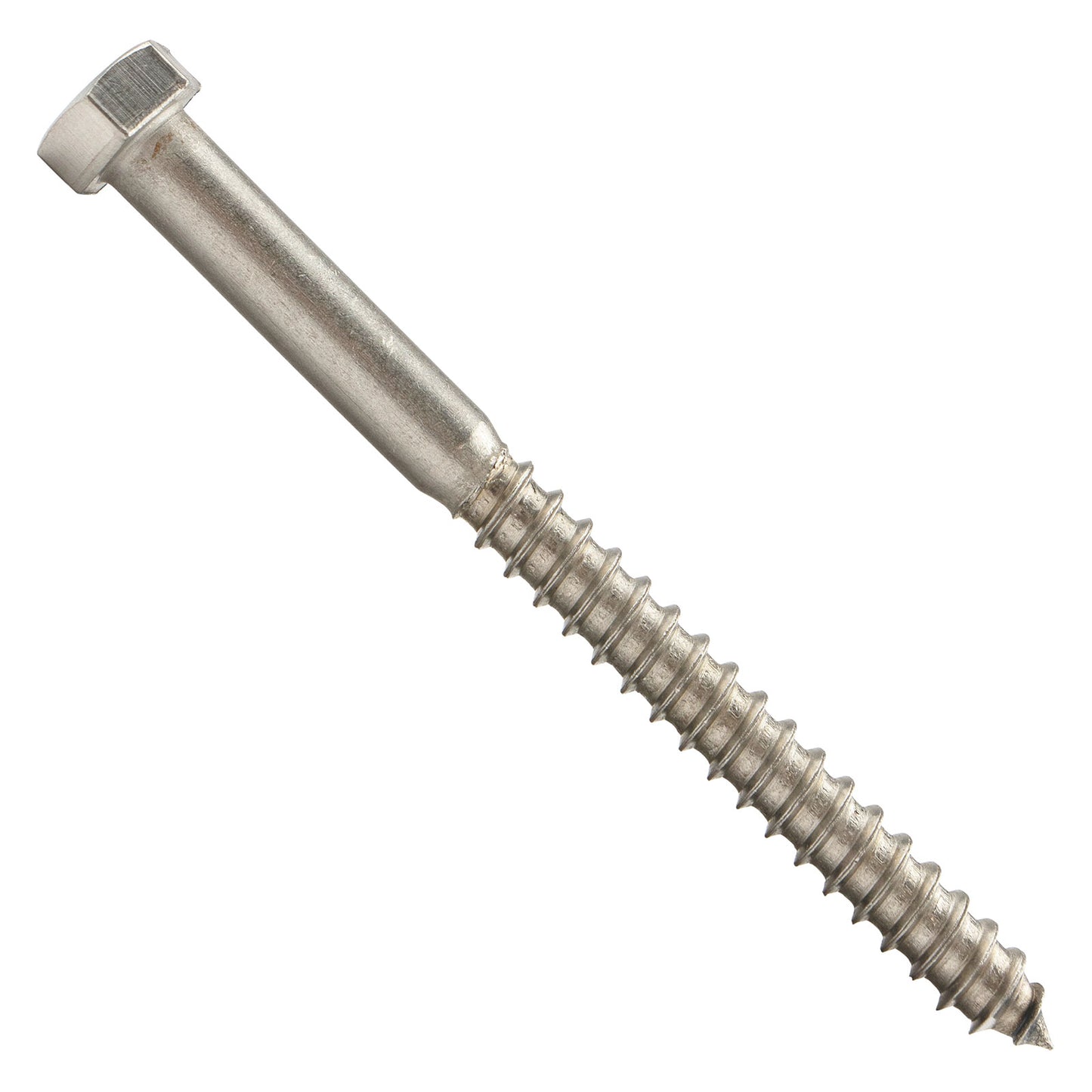 3/8"-7 x 4-1/2" Conquest Hex Head Lag Bolt for Wood - 316 Stainless Steel