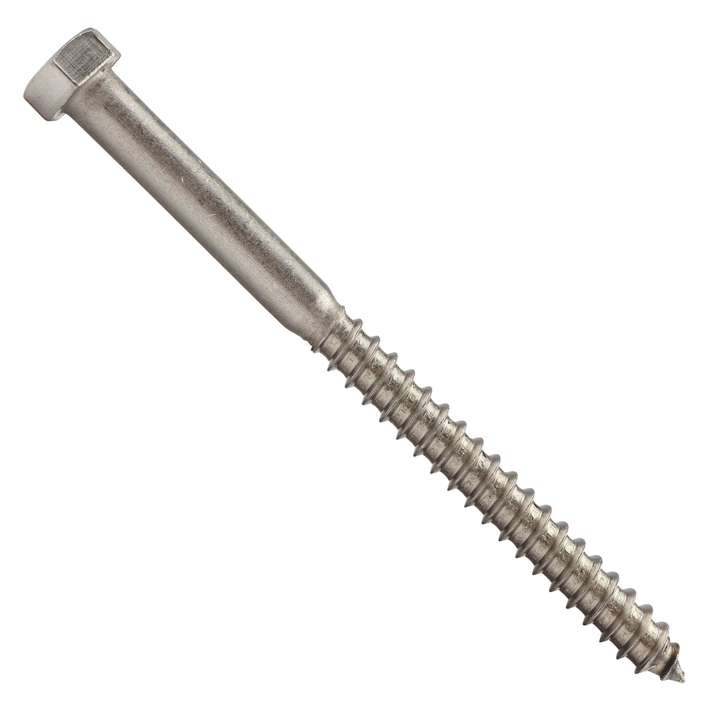 3/8"-7 x 5" Conquest Hex Head Lag Bolt for Wood - 316 Stainless Steel