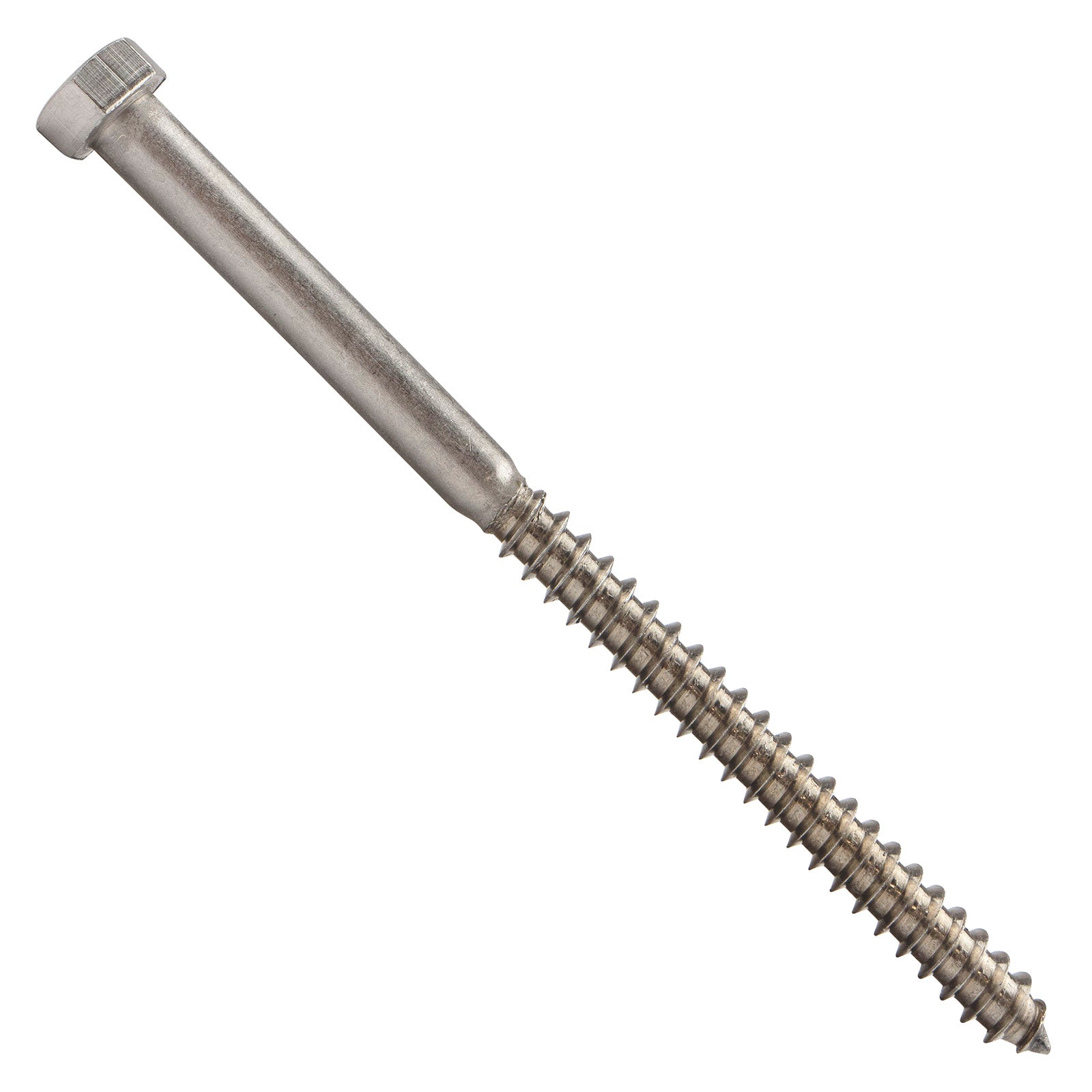 3/8"-7 x 6" Conquest Hex Head Lag Bolt for Wood - 316 Stainless Steel