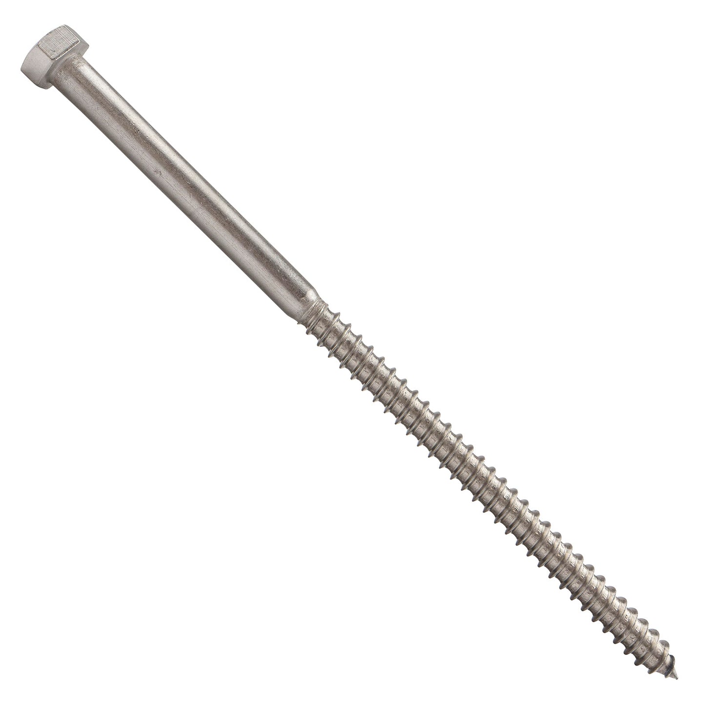 3/8"-7 x 8" Conquest Hex Head Lag Bolt for Wood - 316 Stainless Steel