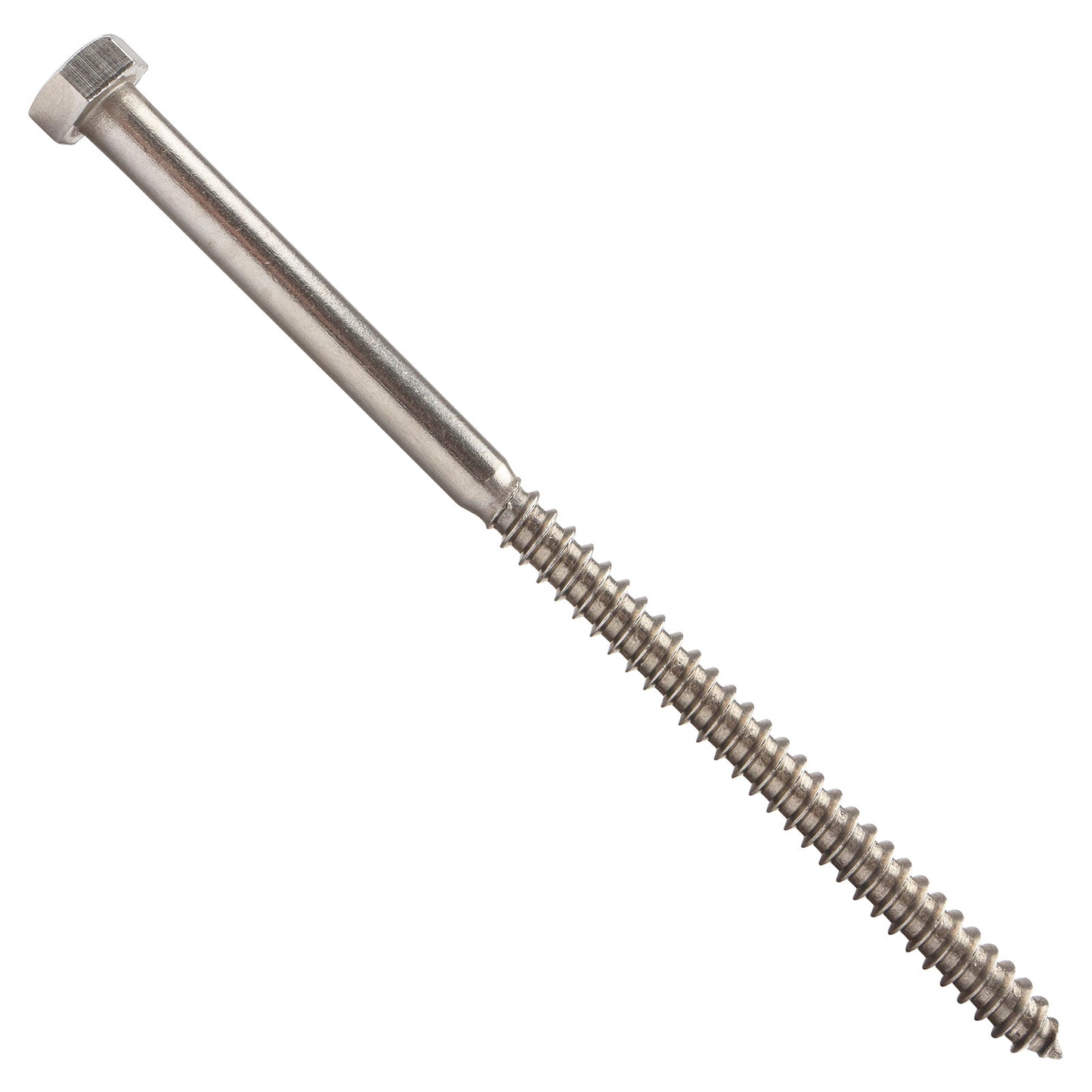 5/16"-9 x 6" Conquest Hex Head Lag Bolt for Wood - 316 Stainless Steel