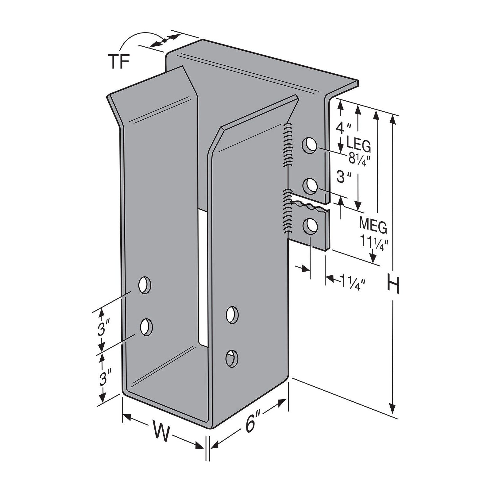 Simpson LEG Light Beam and Glulam Top-Flange Hanger