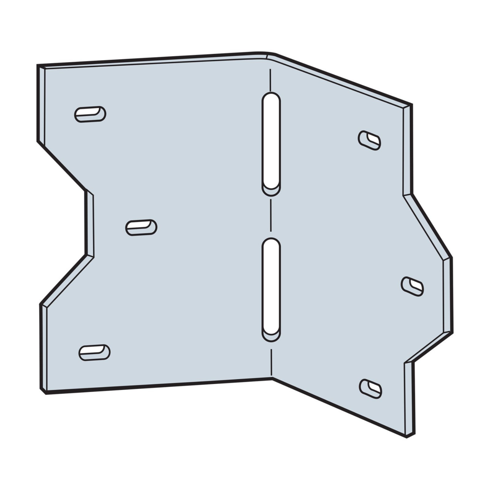 Simpson LS30Z 3-3/8" Reinforcing Angle - Zmax Finish