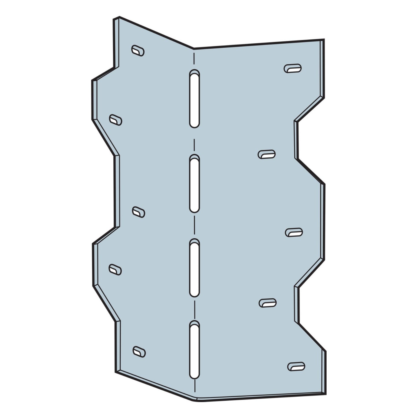 Simpson LS70 6-3/8" Reinforcing Angle - Zmax Finish