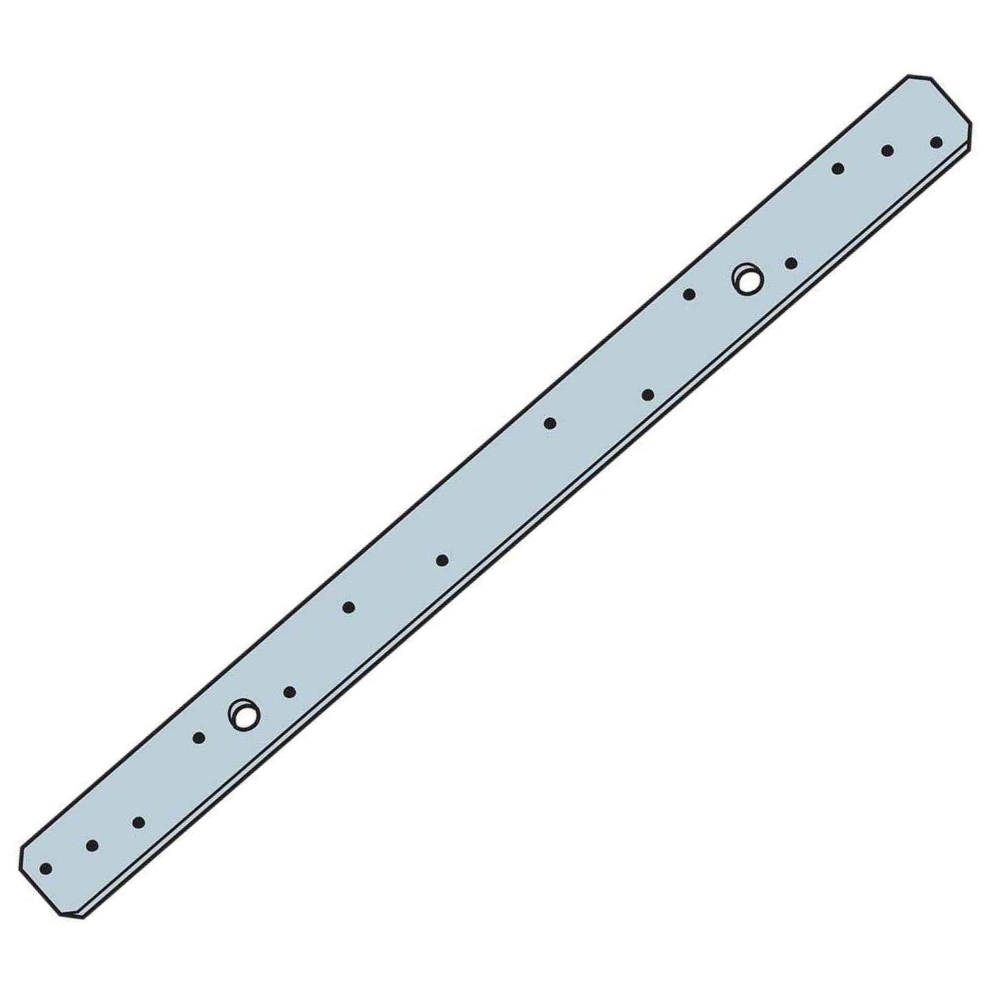 Simpson LSTA18 18" 20 Gauge Strap Tie - G90 Galvanized