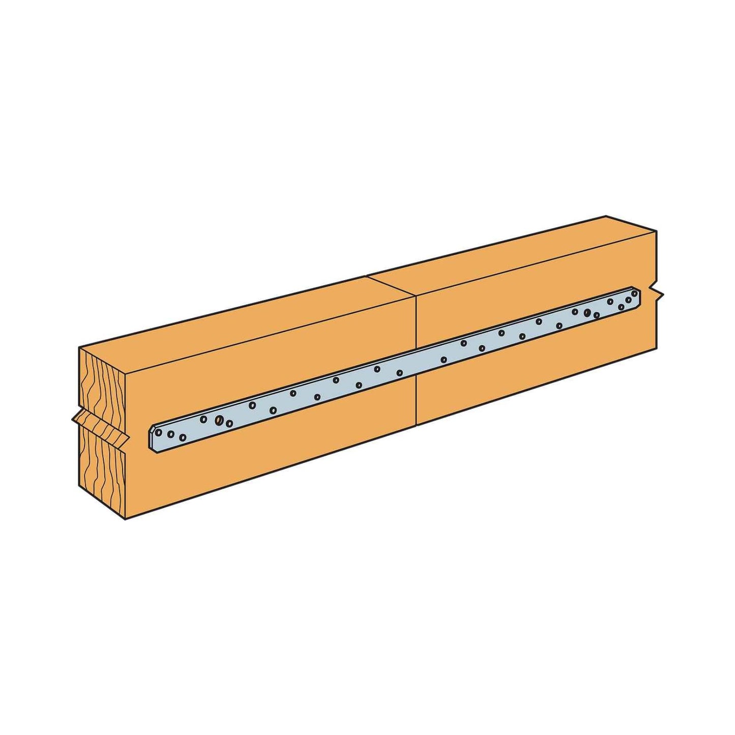 Simpson LSTA36 36" 18 Gauge Strap Tie - G90 Galvanized installation