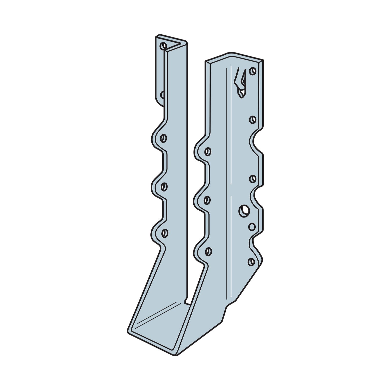 Simpson LU210 2x10 Face Mount Joist Hanger illustration