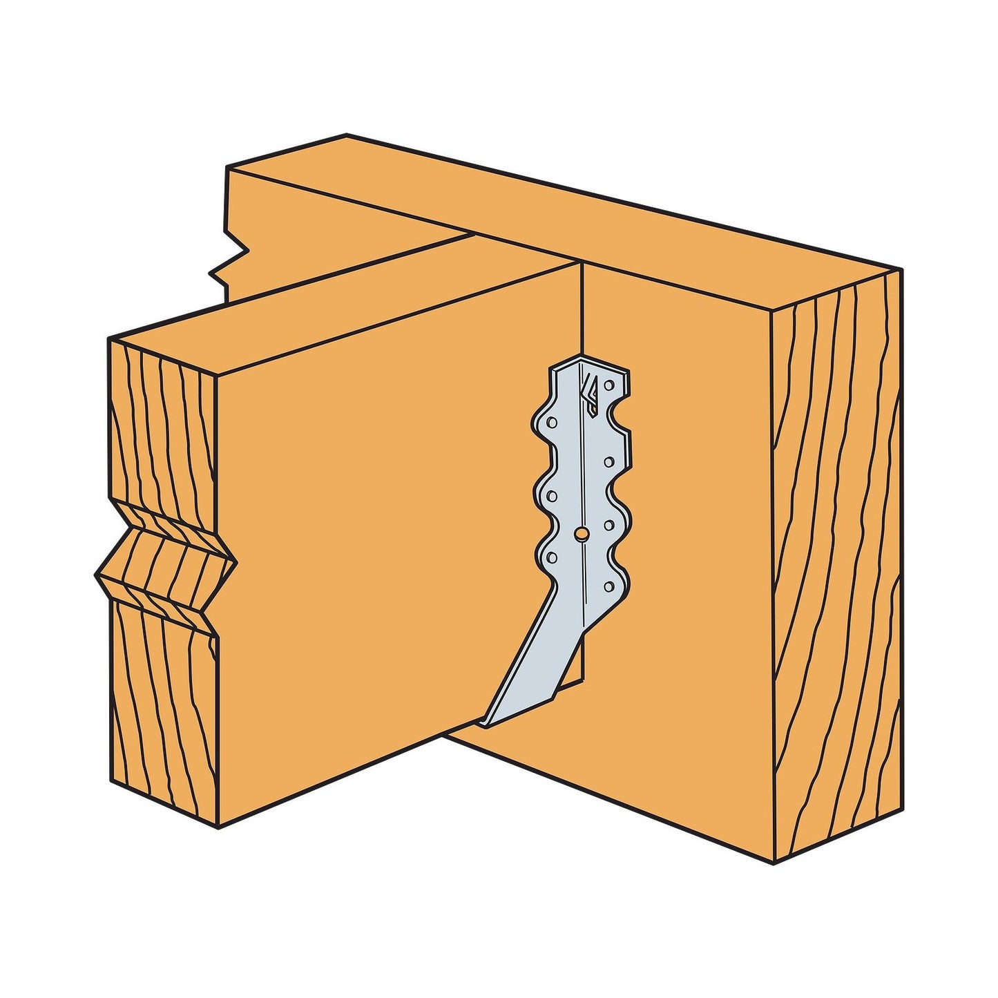 Simpson Strong-Tie LU28 2x8 Face Mount Joist Hanger installation