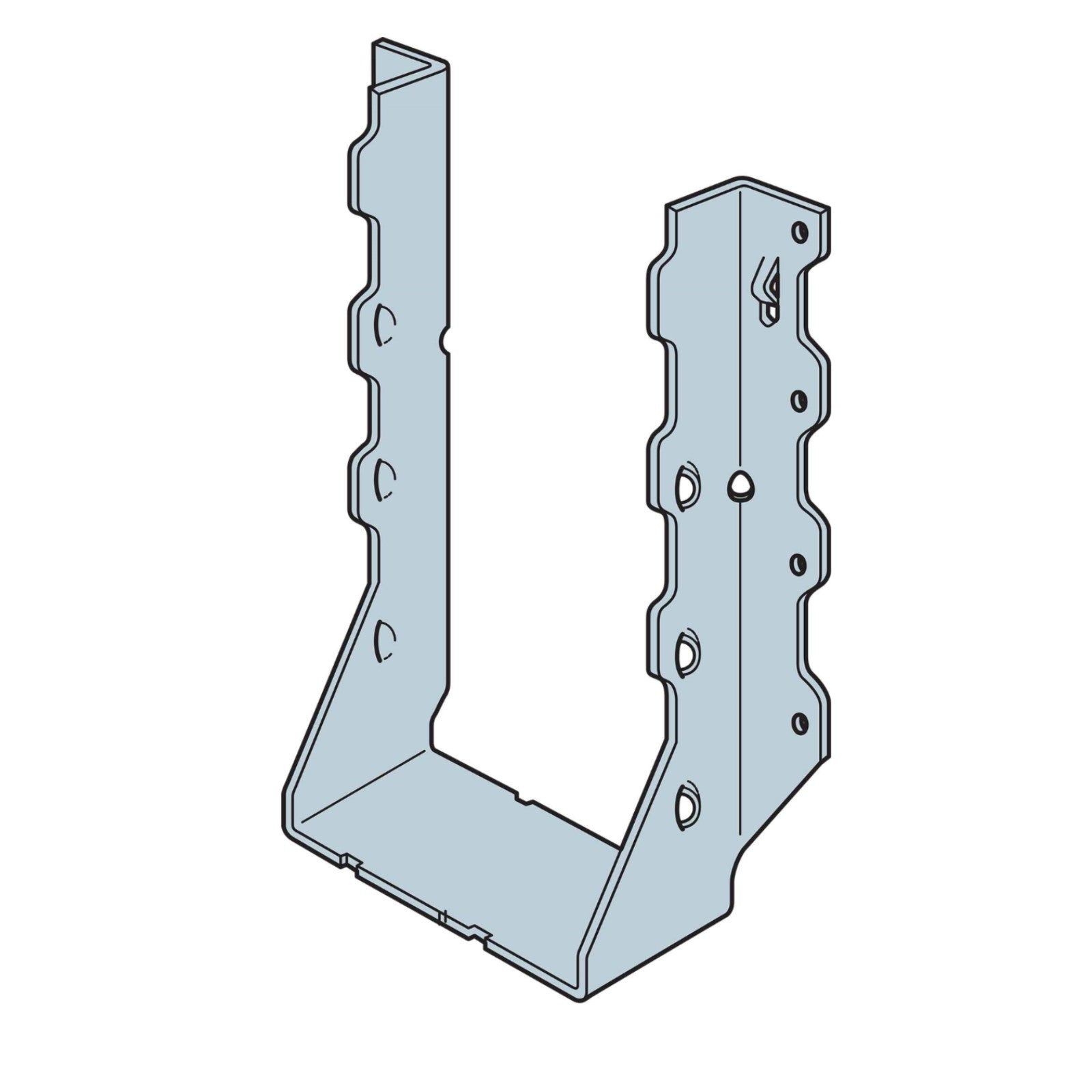 Simpson LUS210-3 Triple 2x10 Face Mount Hanger illustration