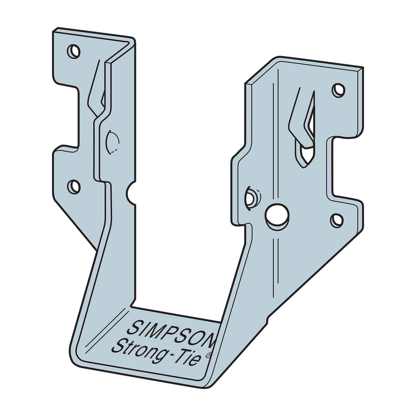 Simpson LUS24Z 2x4 Face Mount Hanger illustration