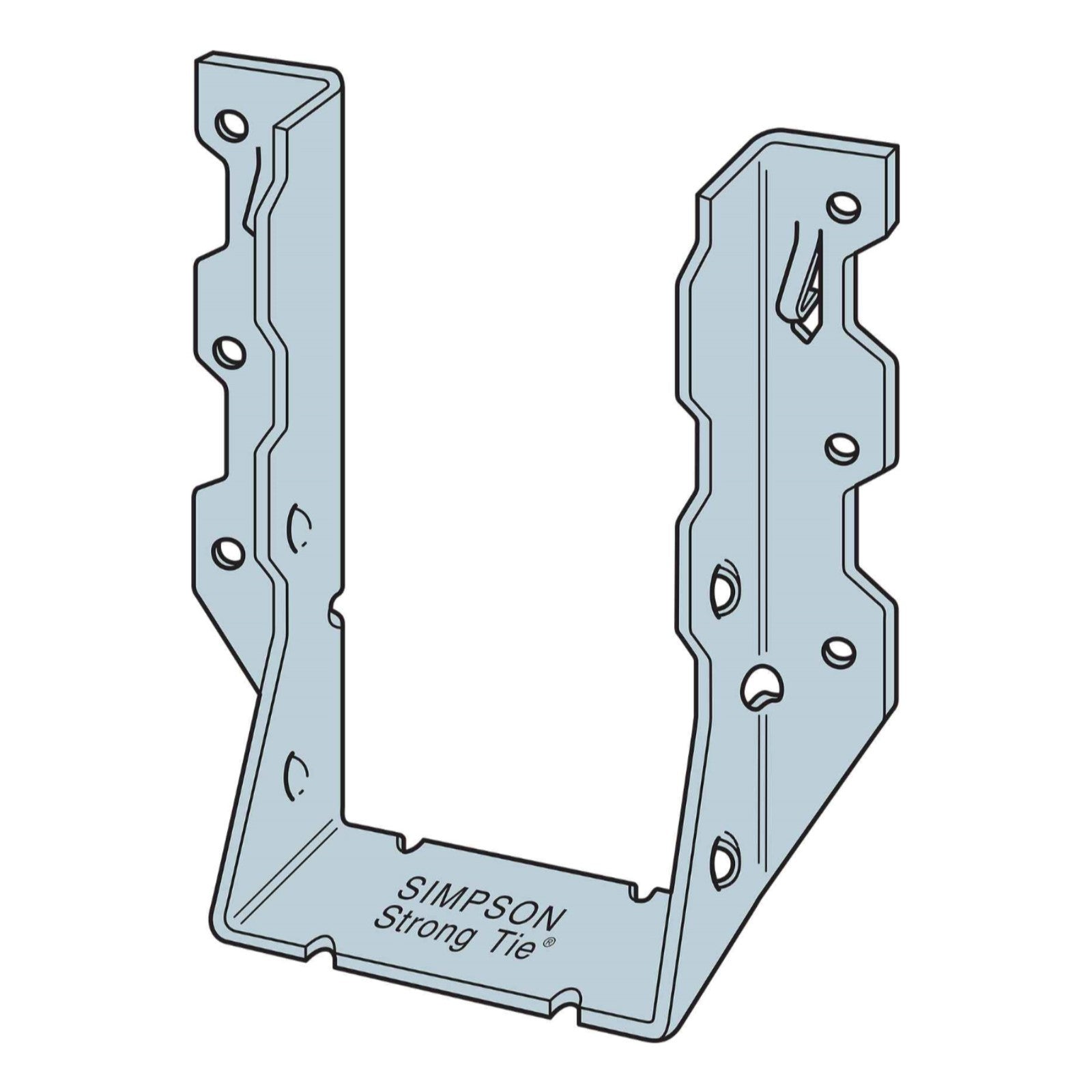 Simpson LUS28-3 Triple 2x8 Face Mount Hanger illustration