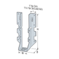 Simpson LUS28 2x8 Face Mount Hanger illustration