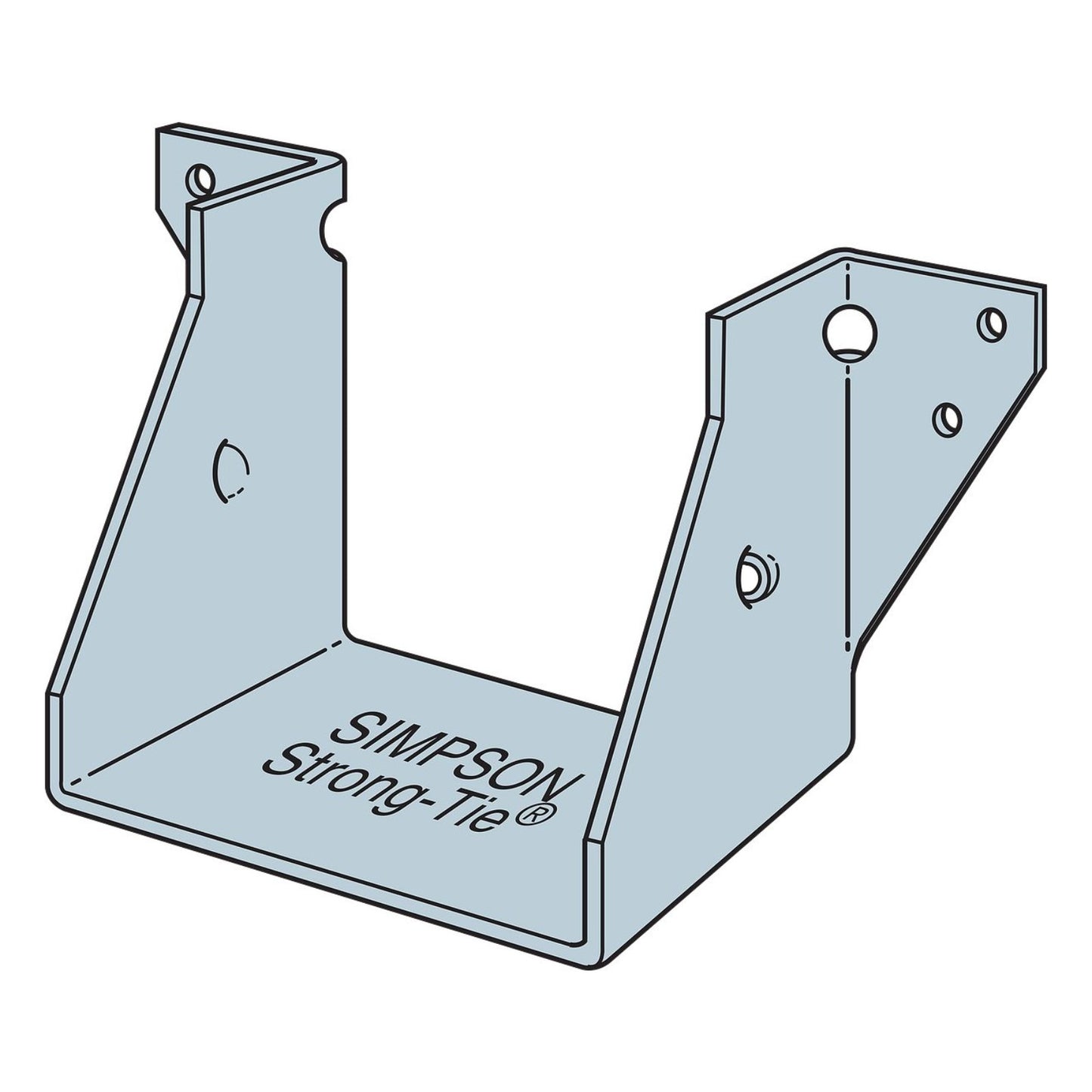 Simpson LUS44 4x4 Face Mount Hanger illustration