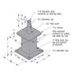 Simpson MCBS Mass Timber Column Base Standoff