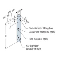 Simpson MCT1.9X15 Mass Timber Column Tie 1.9" X 15"