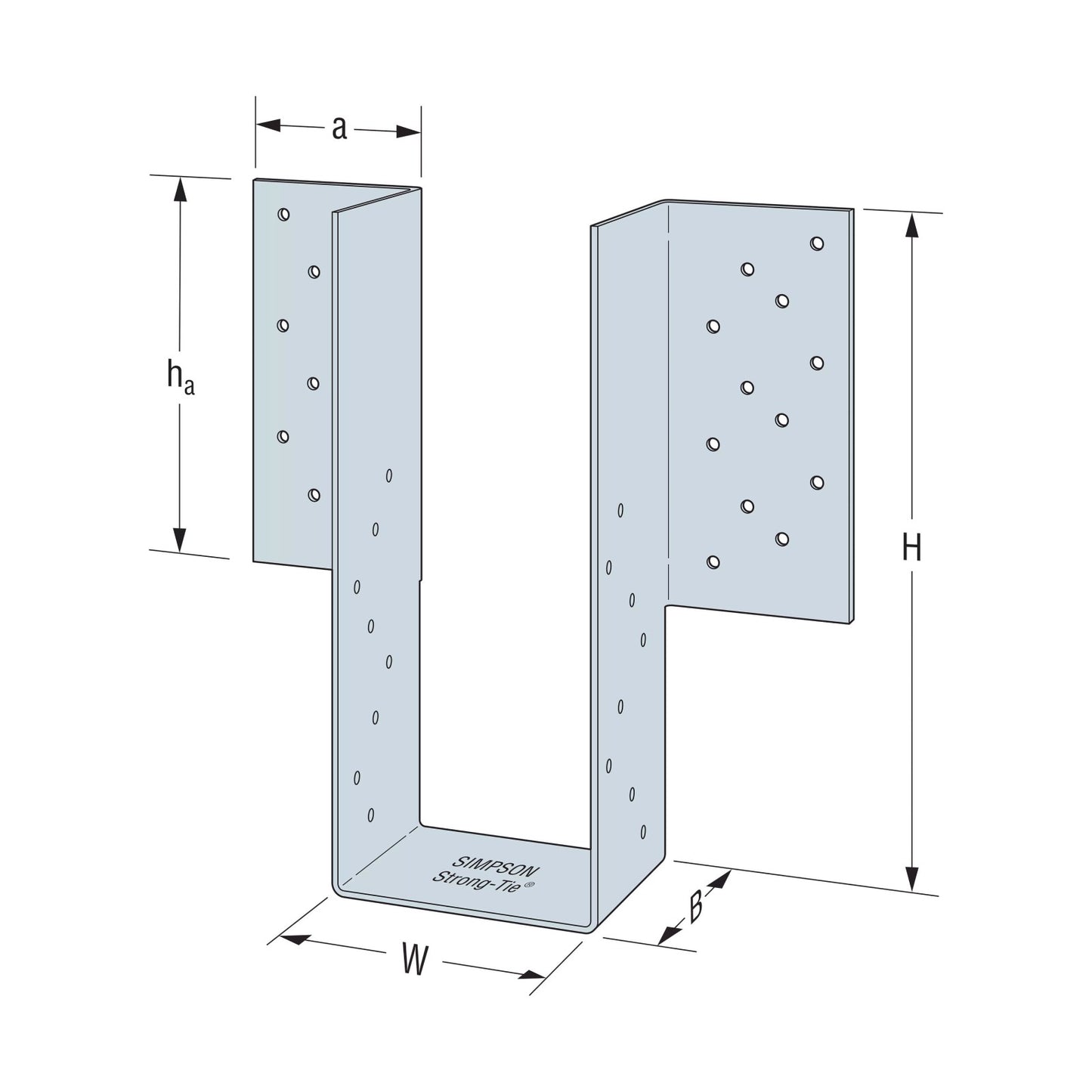 Simpson MGU3.63X-SDS Girder Face Mount Hanger