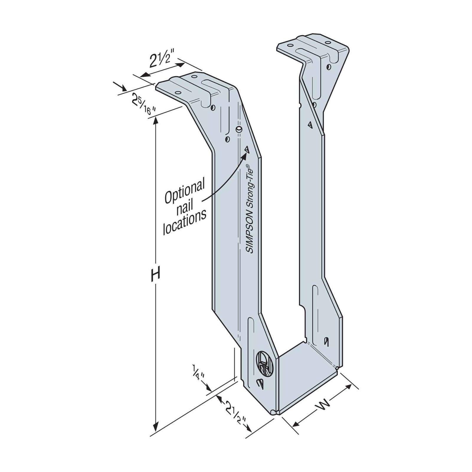 Simpson MIT311.88 Top Flange I-Joist Hanger - G90 Galvanized