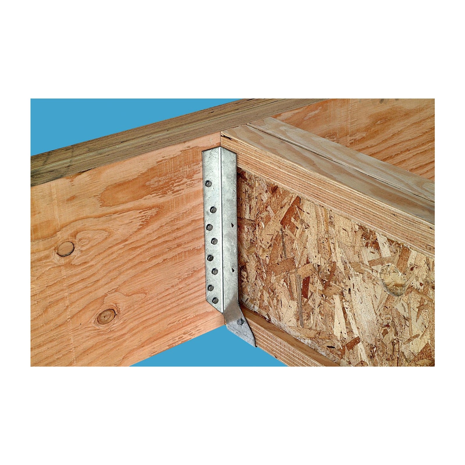 Simpson Strong-Tie galvanized Face Mount I-Joist Hanger installed