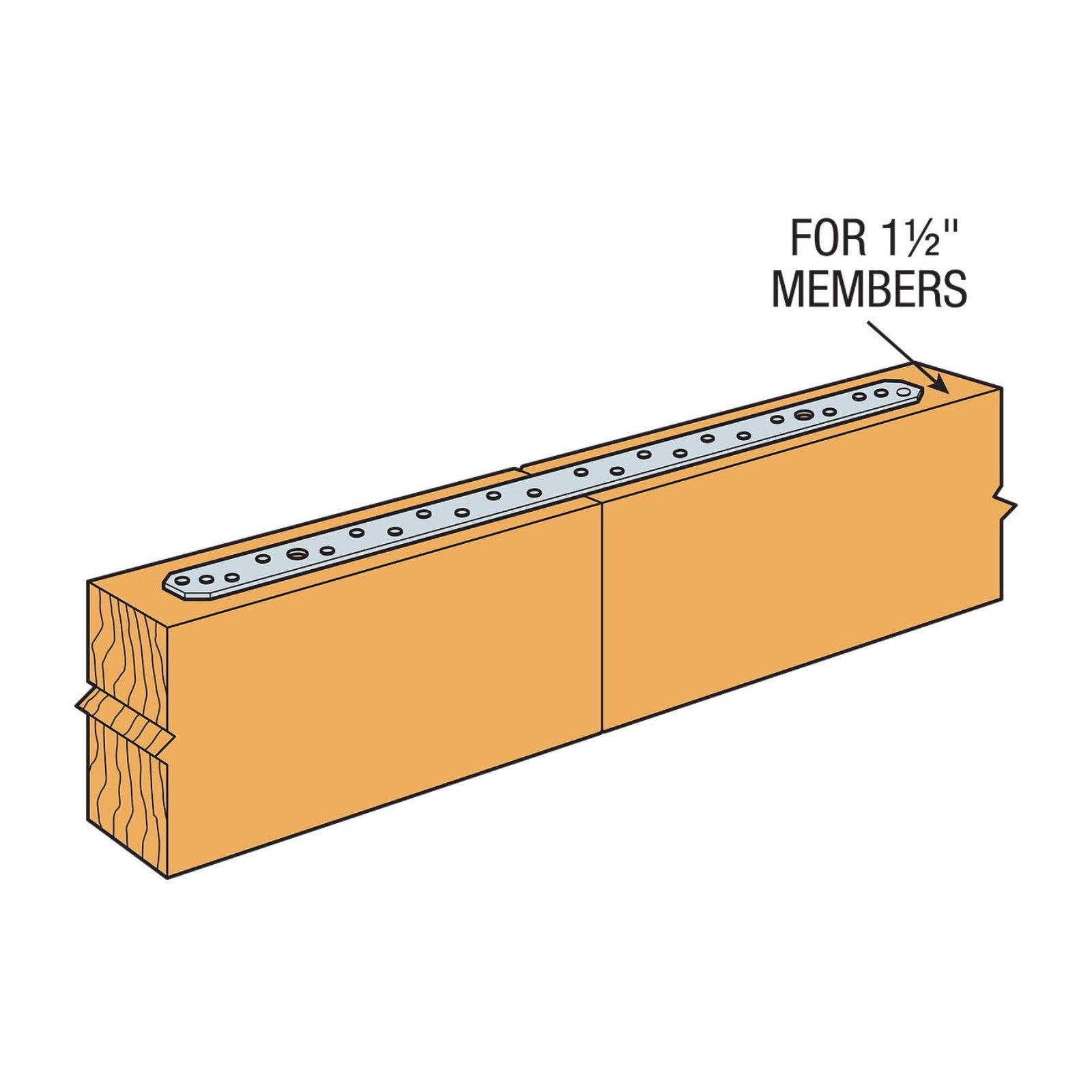 Simpson MSTA30 medium strap tie installation