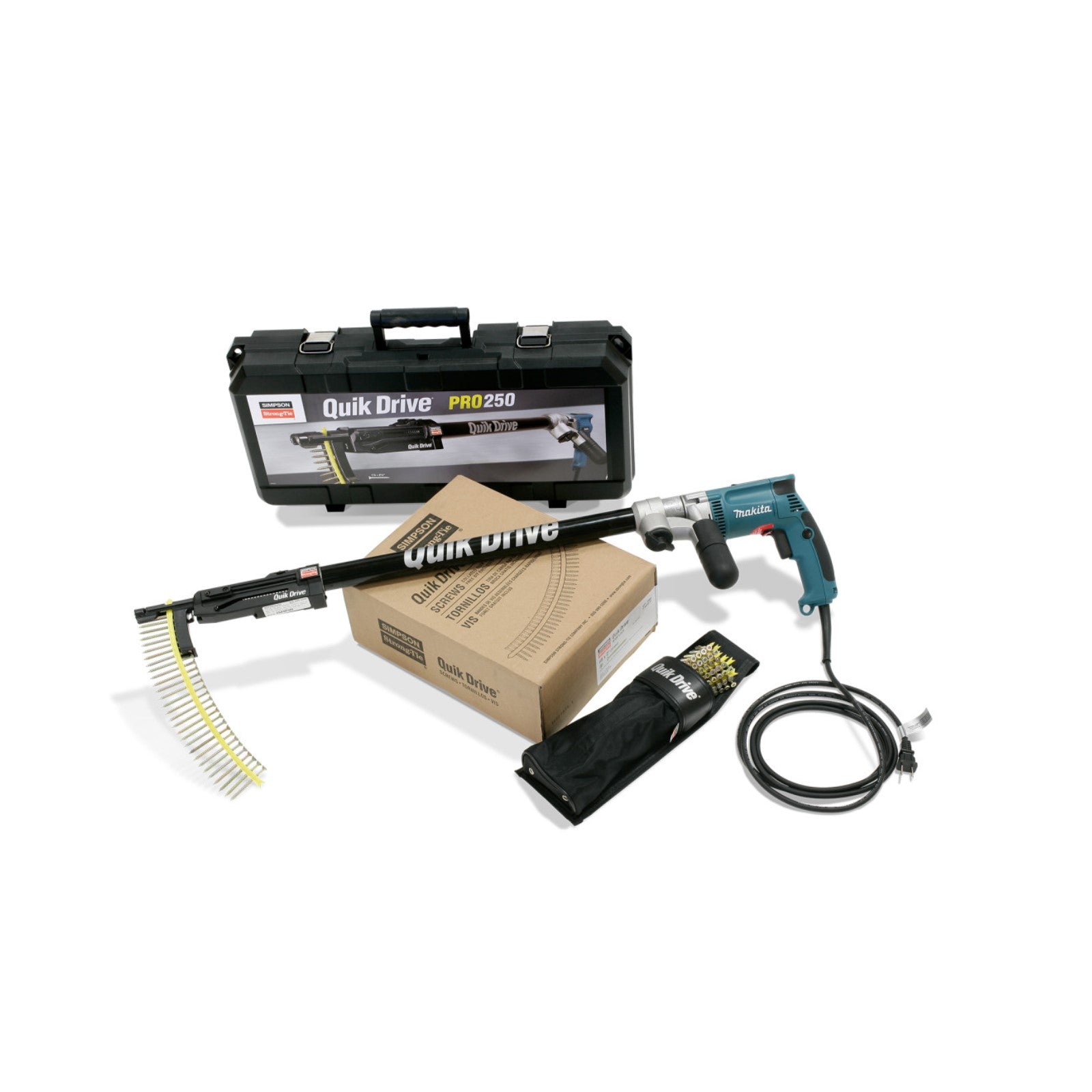 Simpson Quik Drive PRO250G2M25K Subfloor System, Makita 2500 RPM Motor