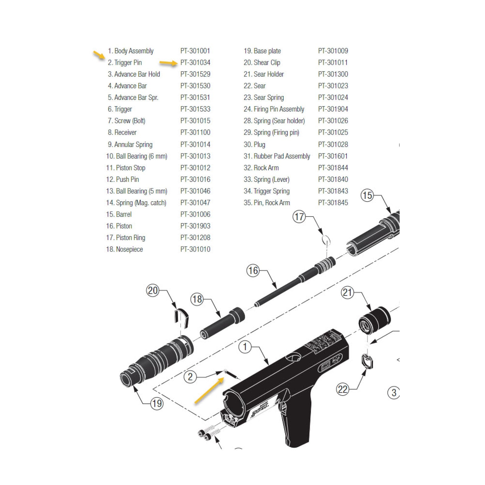 Simpson Strong-Tie PT-301034 Trigger Pin