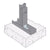 Simpson Strong-Tie RCA-C223/97-R90 Zinc Galvanized Rigid Connector Angle for Concrete - Pkg 90