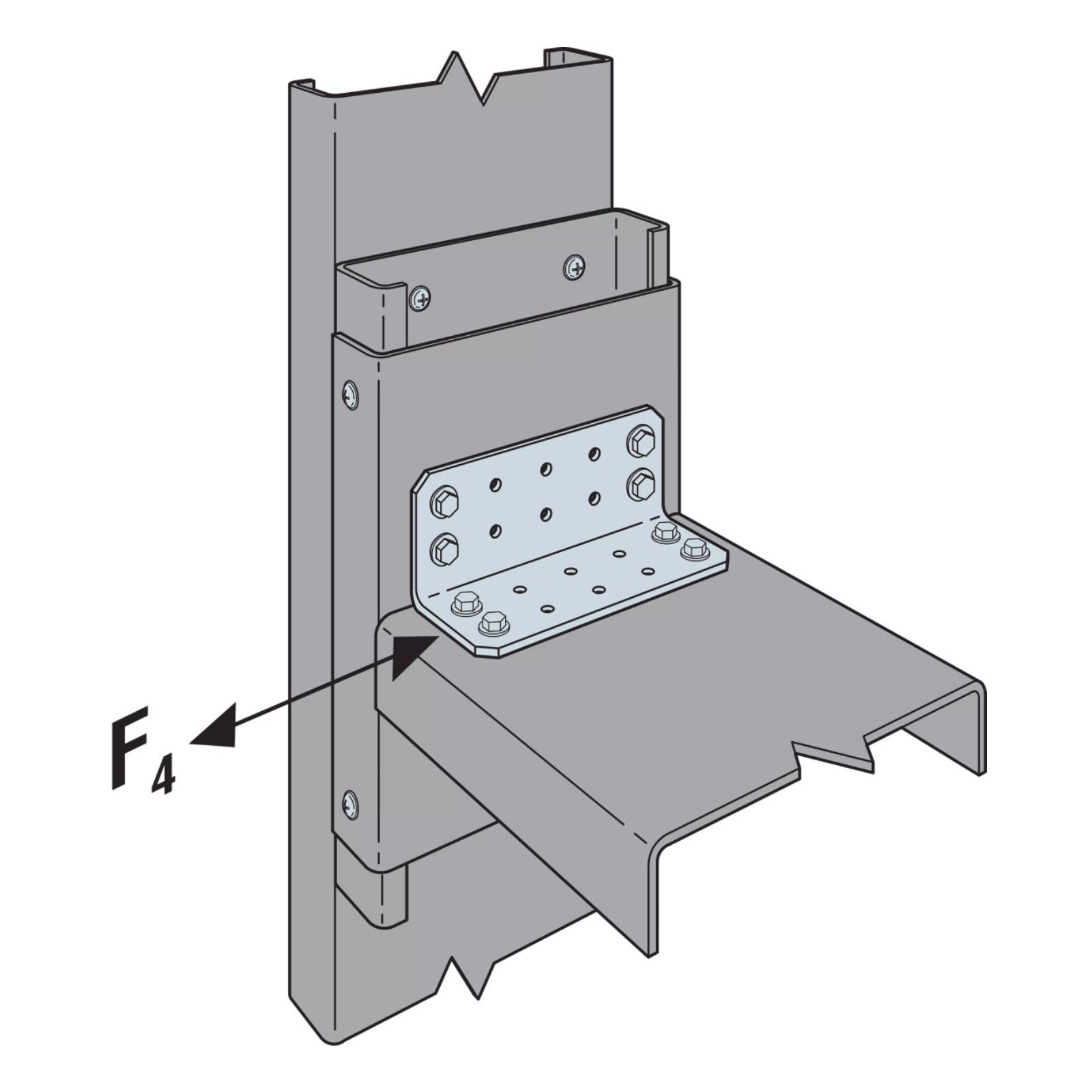 Simpson RCA225/54-R90 Rigid Connector Angle installation