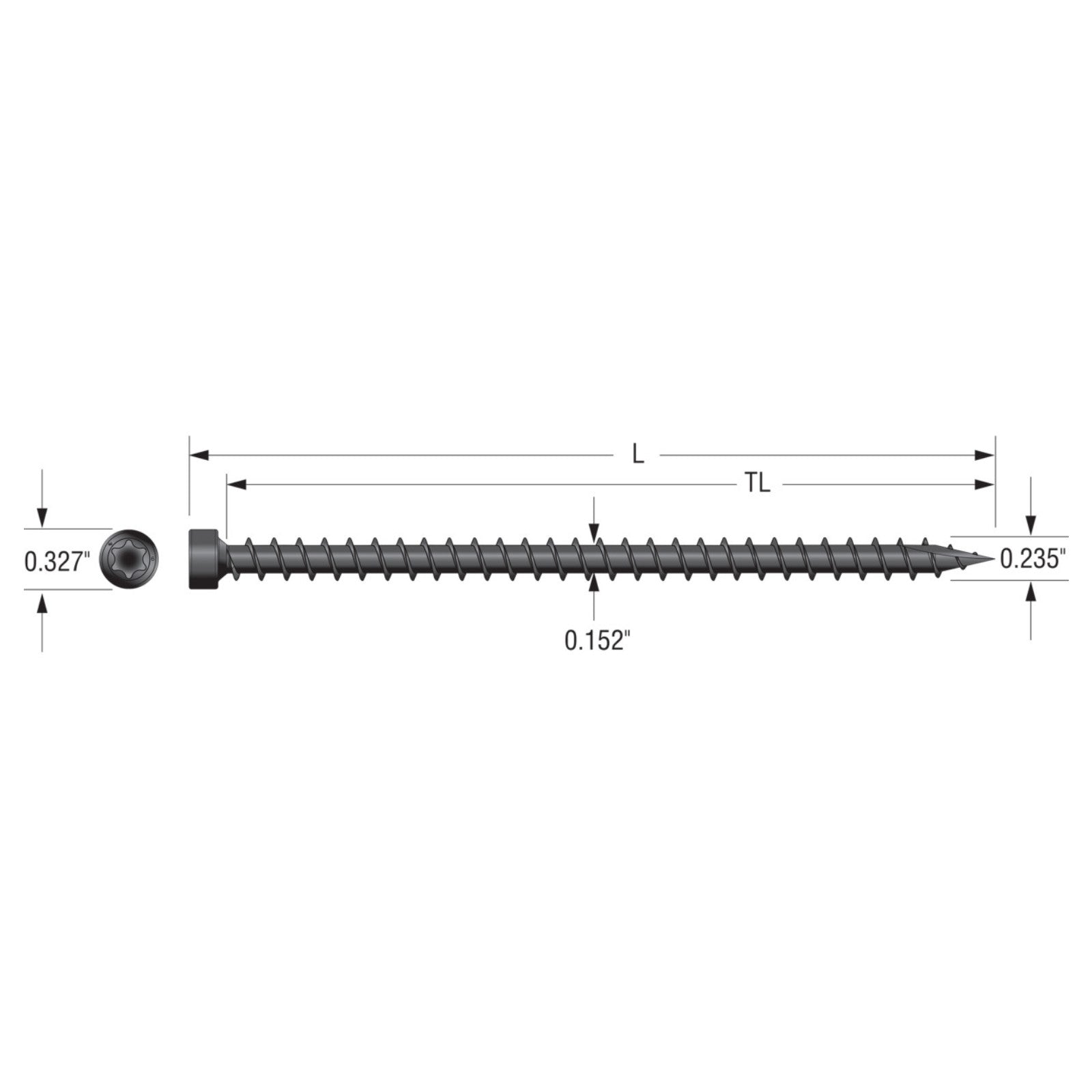 Simpson Strong-Tie SDWC15450-KT Truss Plate Structural Screw specifications