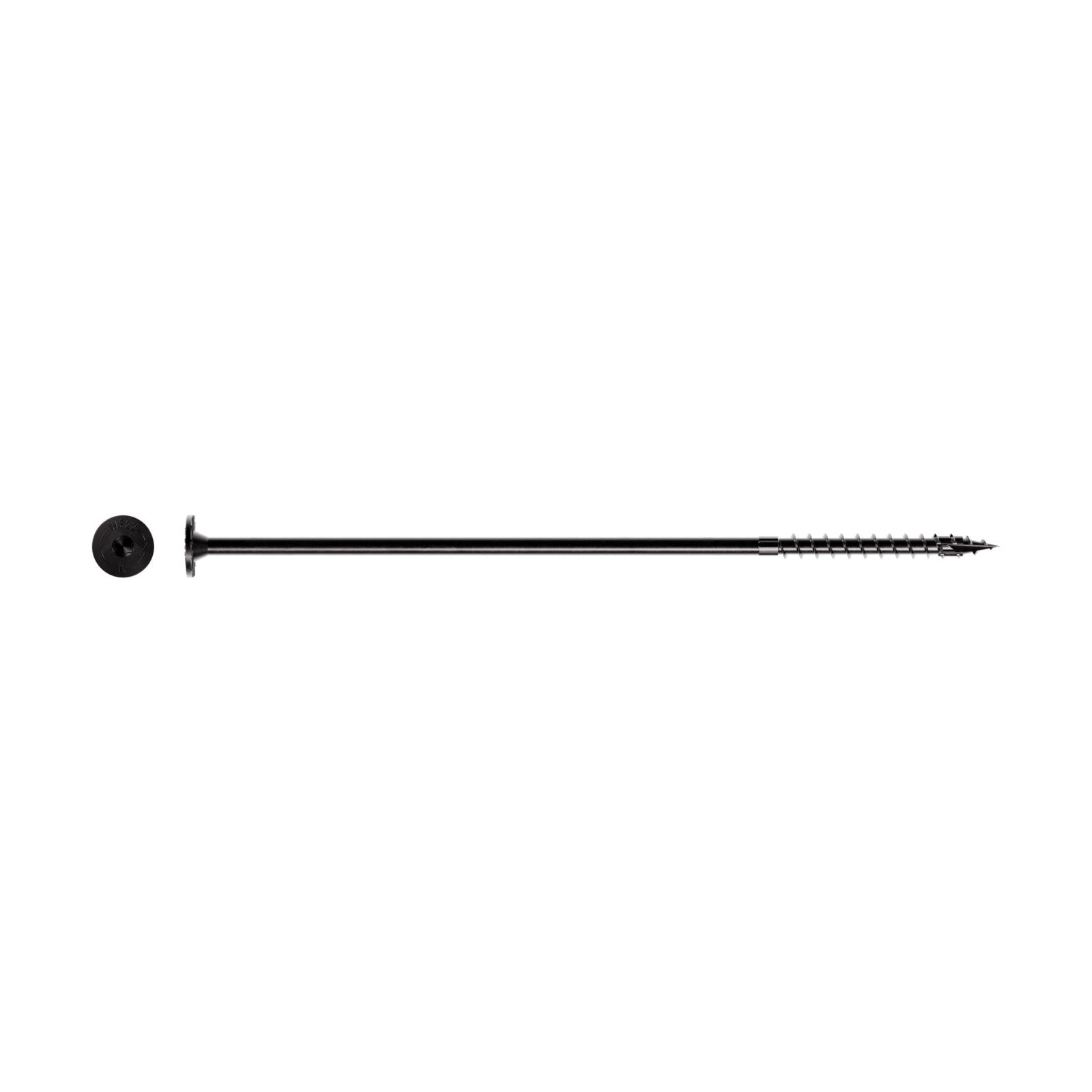 0.220" x 10" Strong-Tie SDWS221000DBB  Timber Screw - Double Barrier Coating, Black