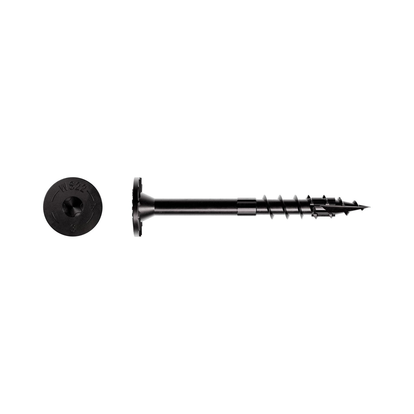 0.220" x 3" Strong-Tie SDWS22300DBB  Timber Screw - Double Barrier Coating, Black