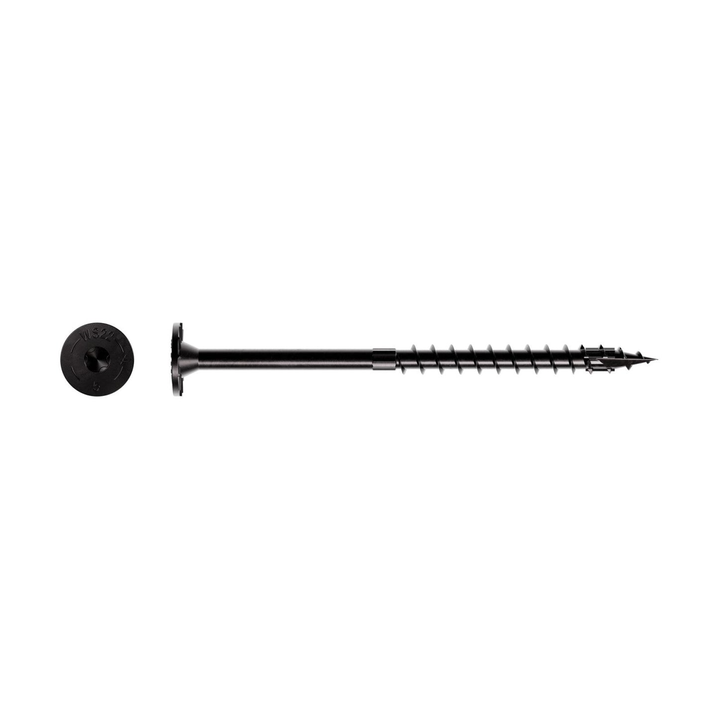 0.220" x 5" Strong-Tie SDWS22500DBB Timber Screw - Double Barrier Coating, Black