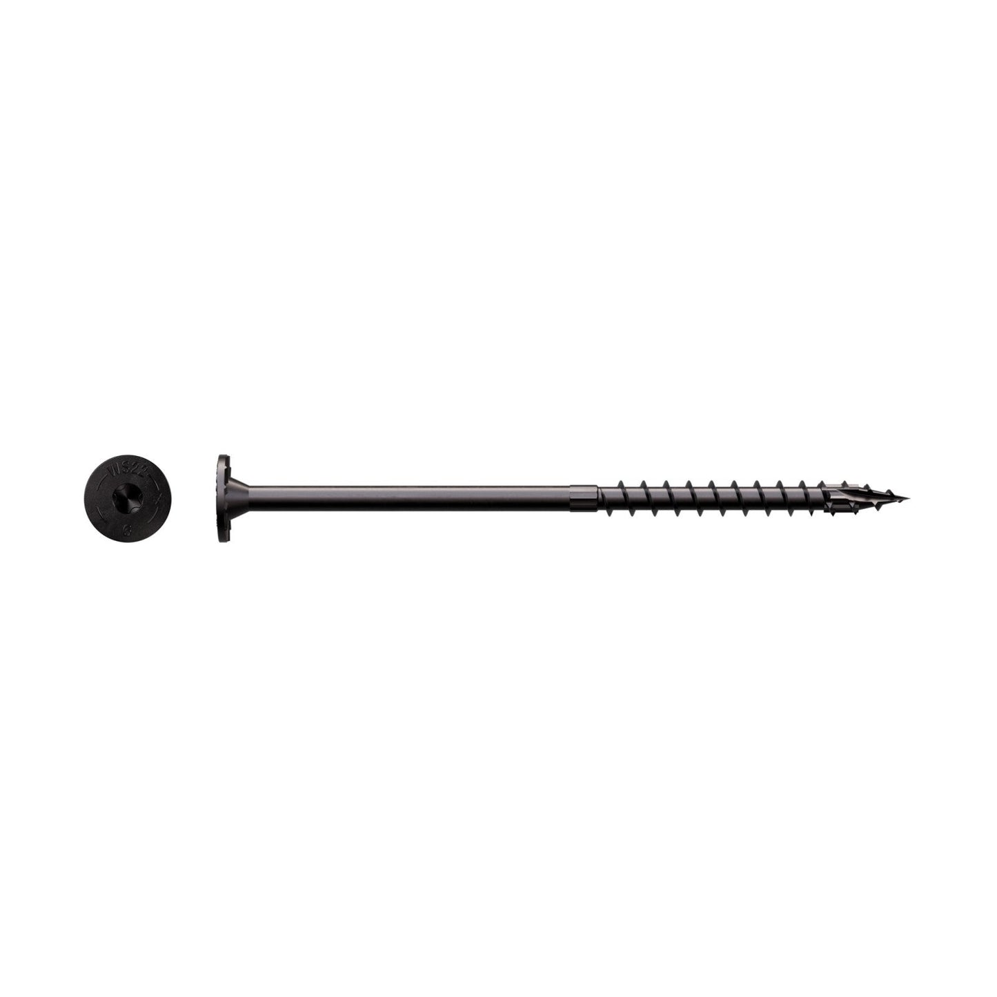 0.220" x 6" Strong-Tie SDWS22600DBB  Timber Screw - Double Barrier Coating, Black