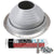 #5 Round Hi-Temp Silicone Metal Roof Boot w/Install Kit, Gray