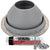 #7 Round Hi-Temp Silicone Metal Roof Boot w/Install Kit, Gray