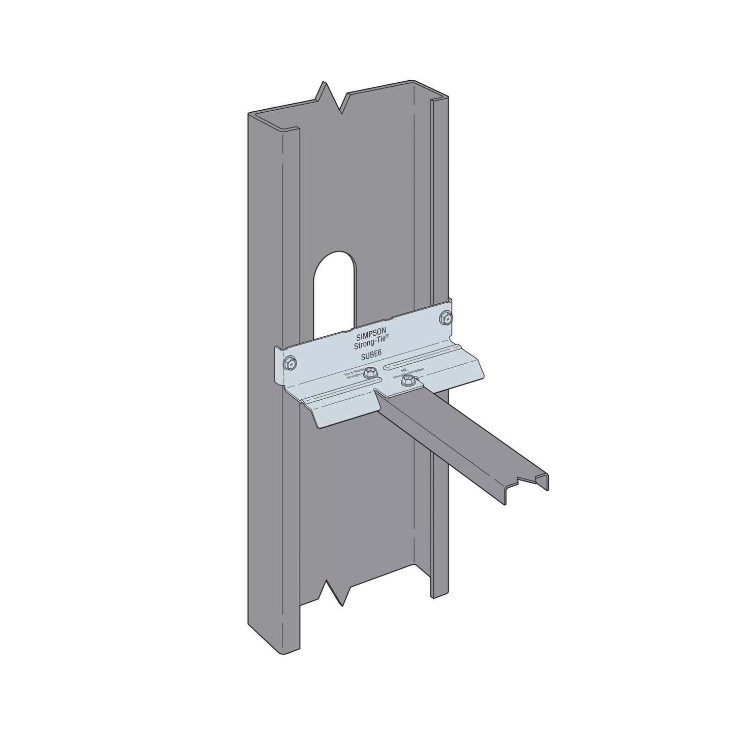 Simpson SUBE6-R50 6" End Bridging Clip