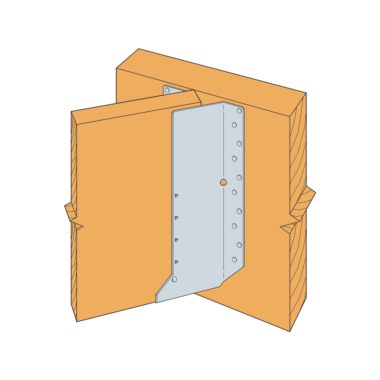 Simpson strong-Tie I-Joist Hanger Skewed Right - G90 Galvanized