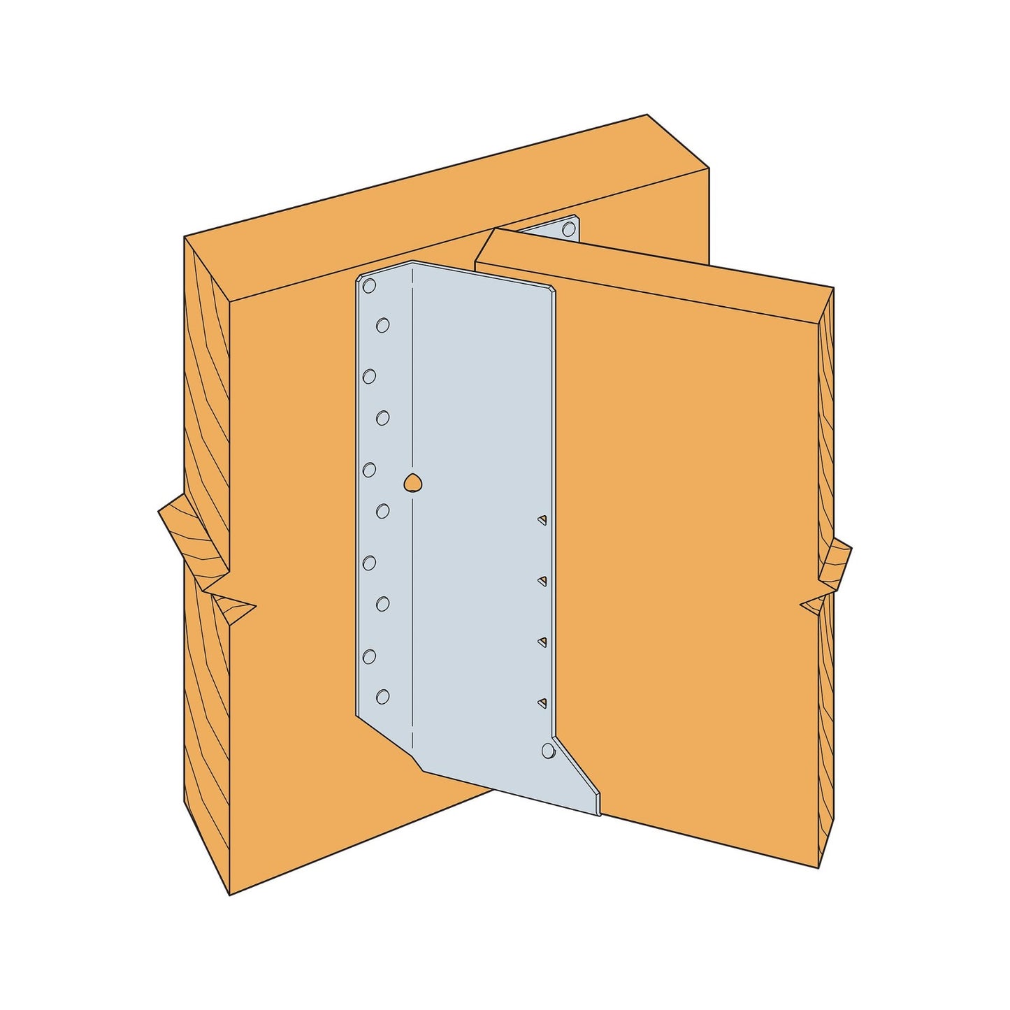 Simpson strong-Tie I-Joist Hanger Skewed Right - G90 Galvanized