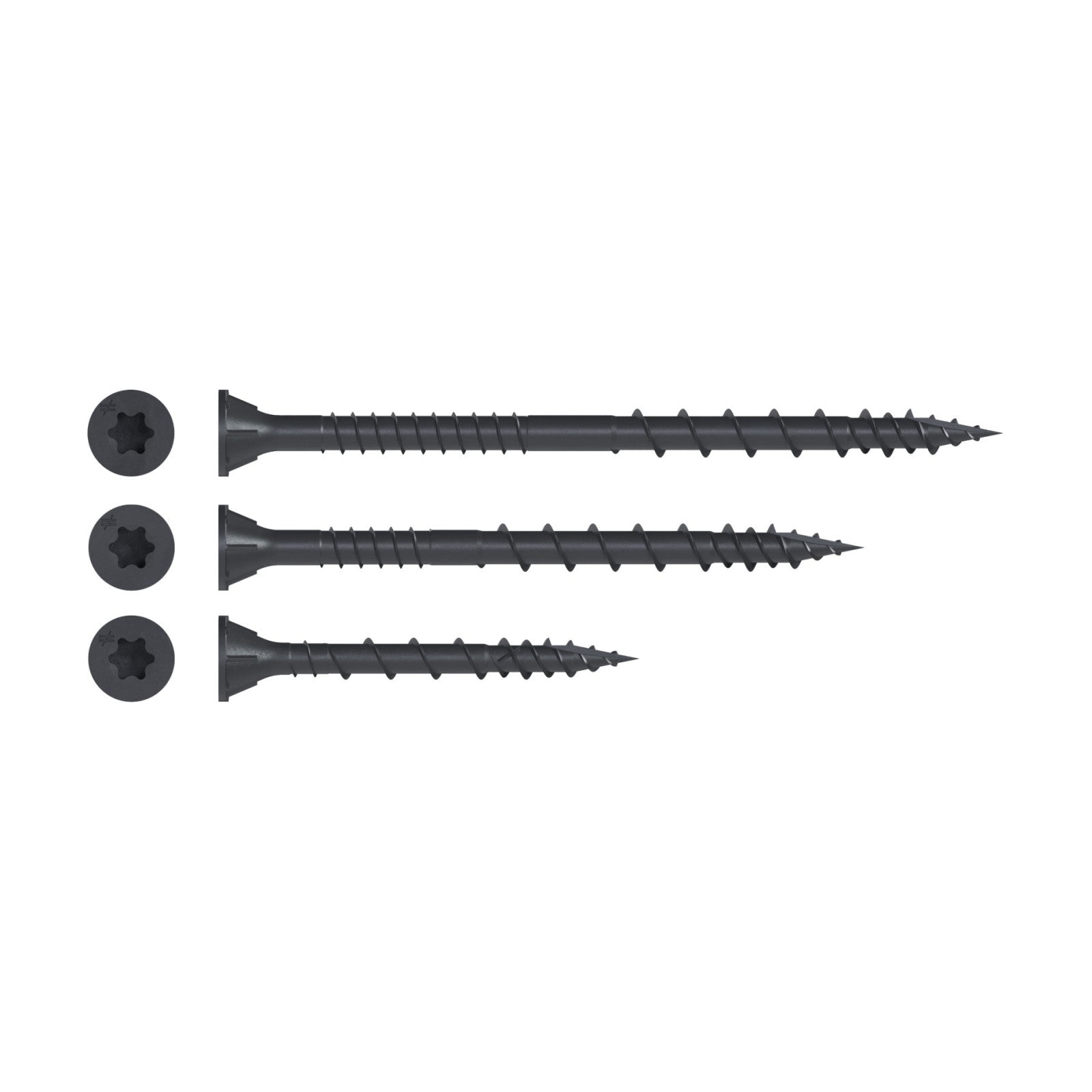 Simpson DSVBK158R160 #8 x 1-5/8" T25 DSV Wood Screw - Quik Guard Coating, Black, Pkg 160