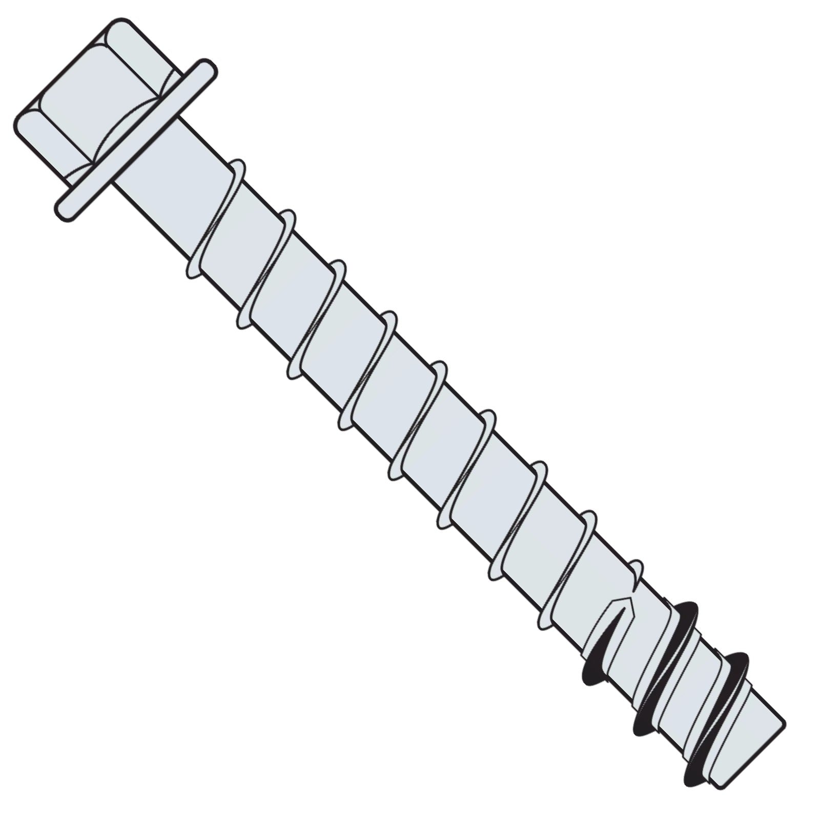 Simpson Titen HD Heavy Duty Screw Anchor illustration