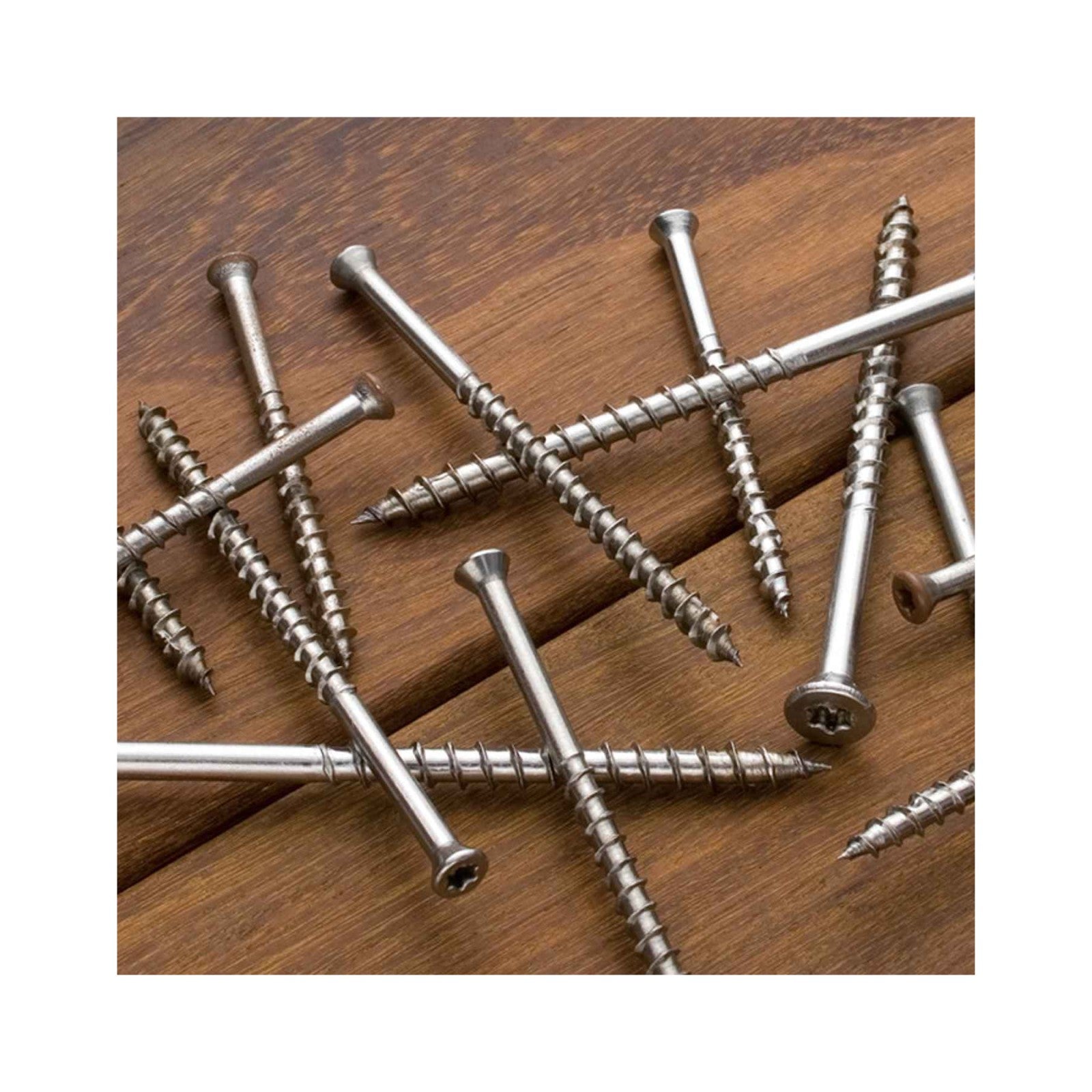 Simpson T07225FWP #7 x 2-1/4" T15 DWP Trim Head Wood Screw - 316 Stainless Steel, Pkg 86